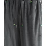 [ECLAM] フラワー刺繍ベロアワイドパンツ パンツ | Pierrot | 詳細画像9 