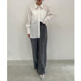 [ECLAM] フラワー刺繍ベロアワイドパンツ パンツ | Pierrot | 詳細画像24 