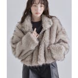 ベージュ | フェイクファージップアップブルゾン ブルゾン フェイクファー | Pierrot