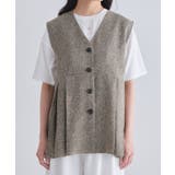 [ECLAM]サマーツイードタックジレベスト 旬 着映え | Pierrot | 詳細画像7 