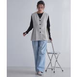 [ECLAM]サマーツイードタックジレベスト 旬 着映え | Pierrot | 詳細画像25 