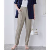 トープ | 高見えすっきりテーパードパンツ 低身長 高身長 | Pierrot
