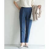 インディゴブルー | 高見えすっきりテーパードパンツ 低身長 高身長 | Pierrot