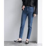 ウォッシュ/ブルー | アンクル丈 スキニー デニムパンツ | Pierrot