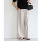 ライトサンドベージュ | 10サイズ展開 高見えワイドパンツ 低身長 | Pierrot