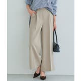グレージュ | 10サイズ展開 高見えワイドパンツ 低身長 | Pierrot