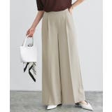 グレージュ | 10サイズ展開 高見えワイドパンツ 低身長 | Pierrot