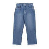 ブルー | カットオフデニム デニム ジーンズ パンツ デニムパンツ ストレートデニム | Pierrot