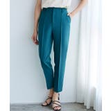 ブルーグリーン | ピンタックストレートパンツ テーパードパンツ スラックス | Pierrot