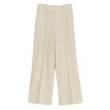 アイボリー | 麻混ピンタックボックスパンツ ボックスパンツ ピンタック | Pierrot