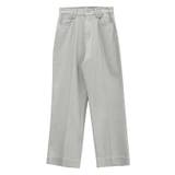 グレー | ストレートツイルパンツ パンツ ストレート ツイン ズボン センタープレス | Pierrot