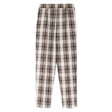 ブラウン | チェックテーパードパンツ パンツ テーパードパンツ チェック | Pierrot