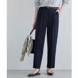 ダークネイビー | 10サイズ展開 高見えゆるテーパードパンツ 10サイズ展開 | Pierrot