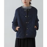 ネイビー×ネイビー | 選べる丈キルティングコート コート キルティング | Pierrot