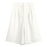 オフホワイト | ハイウエストフレアハーフパンツ ハーフパンツ フレア | Pierrot