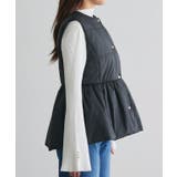 中綿ペプラムベスト 中綿 ペプラム | Pierrot | 詳細画像7 