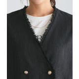 ノーカラーフリンジツイードジャケット ジャケット ツイード | Pierrot | 詳細画像4