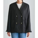 ノーカラーフリンジツイードジャケット ジャケット ツイード | Pierrot | 詳細画像7