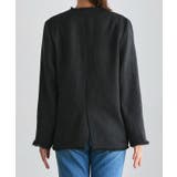 ノーカラーフリンジツイードジャケット ジャケット ツイード | Pierrot | 詳細画像9