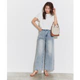 タックワイドデニム デニムパンツ ワイドシルエット | Pierrot | 詳細画像17 