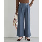 スモークブルー | ゴールドボタンパンツ パンツ ゴールドボタン | Pierrot