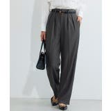 チャコール | センタープレスタックテーパードパンツ パンツ テーパードパンツ | Pierrot