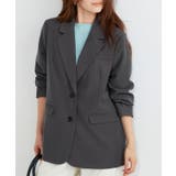 チャコール | テーラードシングルジャケット ジャケット テーラード | Pierrot