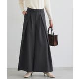 チャコール | インタックワイドパンツ ワイドパンツ 縦ライン | Pierrot