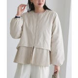 アイボリー | 中綿プリーツブルゾン ブルゾン プリーツ | Pierrot