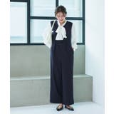 ネイビー | キーネックオールインワン オールインワン キーネック | Pierrot