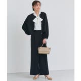 ブラック | ボリュームブルゾンワイドパンツセットアップ セットアップ ワイドパンツ | Pierrot