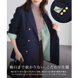 【TVスタイリスト りささんコラボアイテム】ゴールドボタンダブルテーラードジャケ… | Pierrot | 詳細画像6