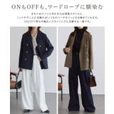 【TVスタイリスト りささんコラボアイテム】ゴールドボタンダブルテーラードジャケ… | Pierrot | 詳細画像8