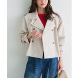 グレージュ | キャンディースリーブショートトレンチコート トレンチコート ショート丈 | Pierrot