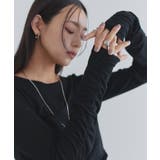 [ECLAM] 袖シャーリングシアーカットソー カットソー | Pierrot | 詳細画像1 