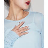 [ECLAM] 袖シャーリングシアーカットソー カットソー | Pierrot | 詳細画像3 