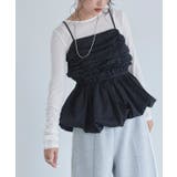 [ECLAM] 袖シャーリングシアーカットソー カットソー | Pierrot | 詳細画像22 