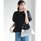 ブラック | シアーダンボールドッキングフレアカットソー カットソー ダンボール素材 | Pierrot