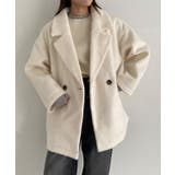 アイボリー | シャギーダブルテーラードジャコット ジャコット テーラード | Pierrot