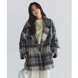 ブークレーチェックPコート Pコート チェック | Pierrot | 詳細画像27