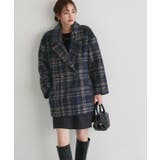 ブークレーチェックPコート Pコート チェック | Pierrot | 詳細画像31