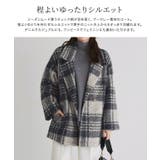 ブークレーチェックPコート Pコート チェック | Pierrot | 詳細画像3