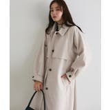 杢ライトグレージュ | アレンジカラーシングルロングコート コート ロング丈 | Pierrot