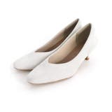 アイスグレー | スエードスクエアトゥパンプス パンプス ヒール | Pierrot