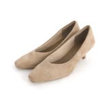 ベージュ | スエードスクエアトゥパンプス パンプス ヒール | Pierrot