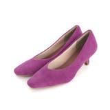 ベリーピンク | スエードスクエアトゥパンプス パンプス ヒール | Pierrot