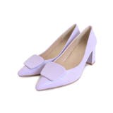 スムース/ラベンダー | モチーフ付きチャンキーヒールパンプス パンプス チャンキーヒール | Pierrot