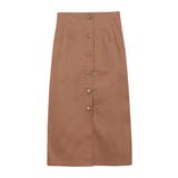 レンガ | フロントボタンスカートスカート タイトスカート 膝下丈 ひざ下 ミモレ ロング | Pierrot