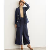 センタープレスワイドパンツ ワイドパンツ セットアップ スラックス スーツ | Pierrot | 詳細画像13 