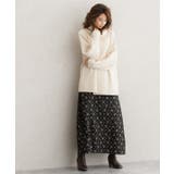 Atype/ブラック | 選べる花柄スカート スカート ロングスカート マキシスカート フレアスカート | Pierrot